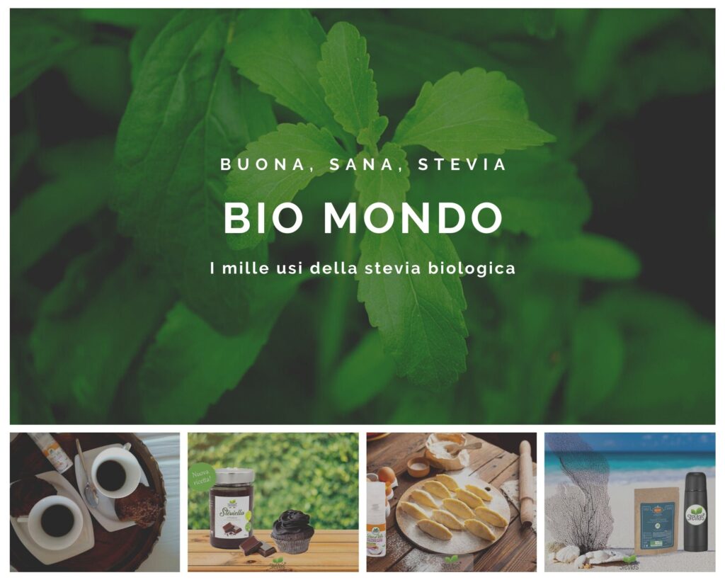 Bio Mondo è un'azienda che produce prodotti alimentari e cosmetici che contengono stevia biologica